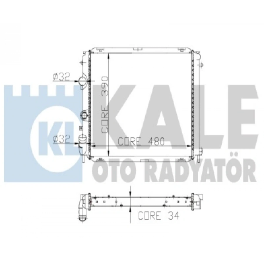 SU RADYATÖRÜ 1 SIRA ALB SI KANGO/CLIO 1,6-1,9 98-