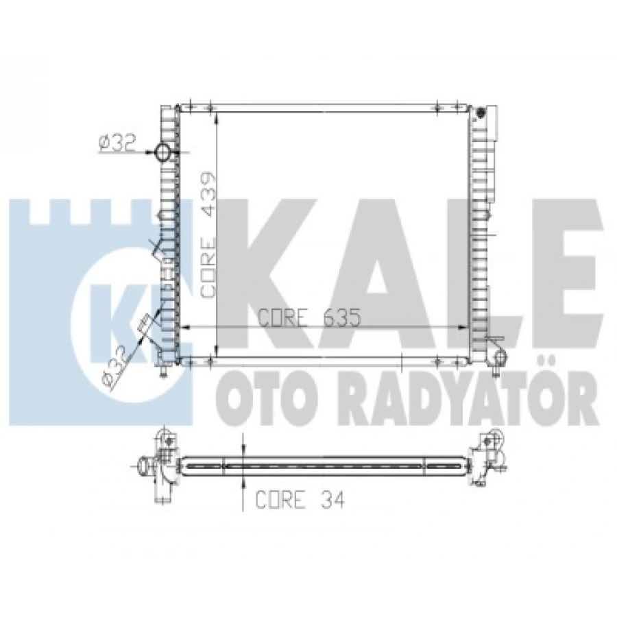 SU RADYATÖRÜ 1 SIRA ALB SI LAGUNA 1.8/2.0 RN/RT/RXE 96-