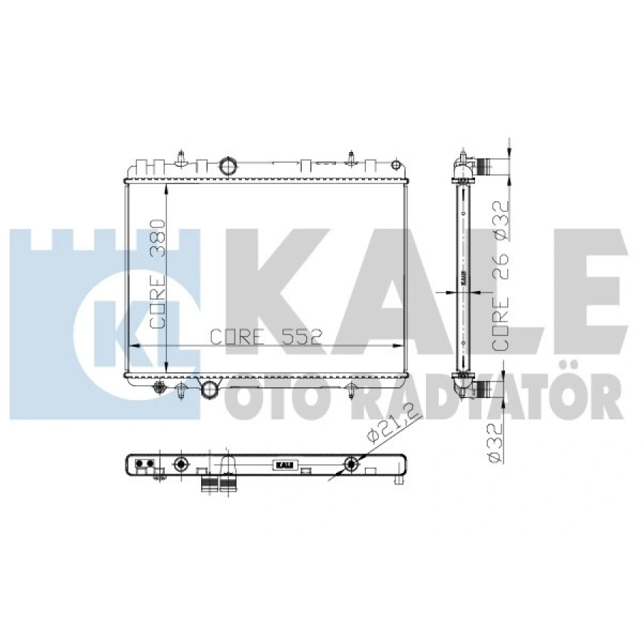 SU RADYATÖRÜ 241200 407/C5 1.6 HDI 04-
