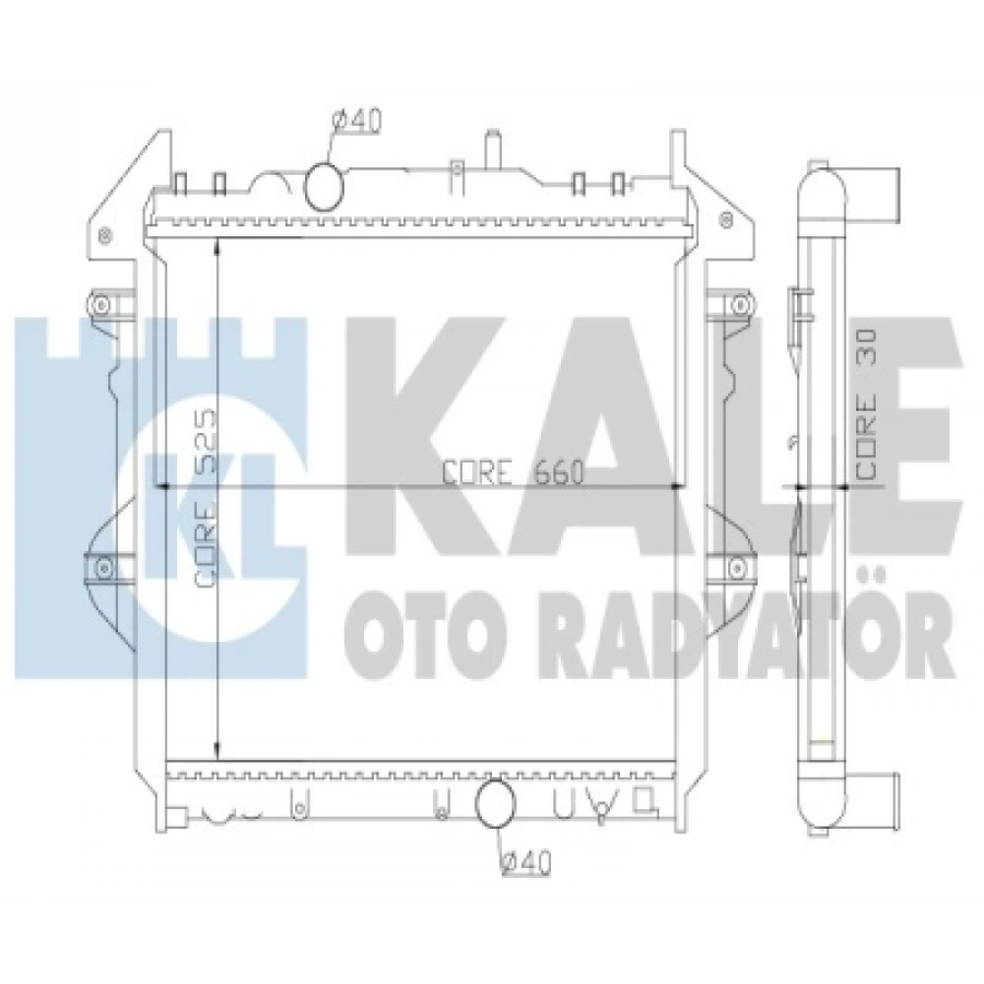 SU RADYATÖRÜ 26 MM HILUX (KUN15, KUN25, KUN35) 2.5 D4D 06-15