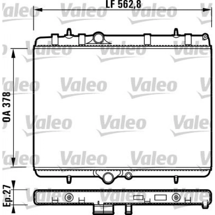 SU RADYATÖRÜ 307 C4 TU5JP4 1.6 16V OTOMATİK C4 II DS4 XSARA II BERLINGO II BERLINGO III PARTNER TEPE PARTNER II 308 TU5JP4 1.6 16V MANUEL ŞANZIMAN ÖLÇÜ 551.3×380×18