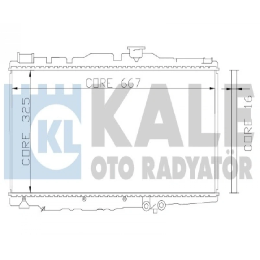 SU RADYATÖRÜ 328X668X16 COROLLA (E9) 1.3:1.6 88-92