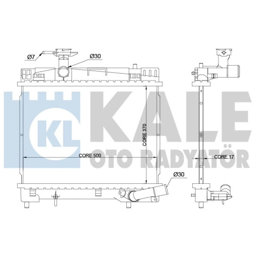 SU RADYATÖRÜ 350X478,5X16 YARIS (P13) 1.33 12-