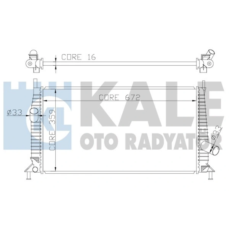 SU RADYATÖRÜ 3M5H 8005 RK/8603244 FOCUS/C-MAX/MAZDA 3 (BK) 03-08/S40/V50 BM 03-11
