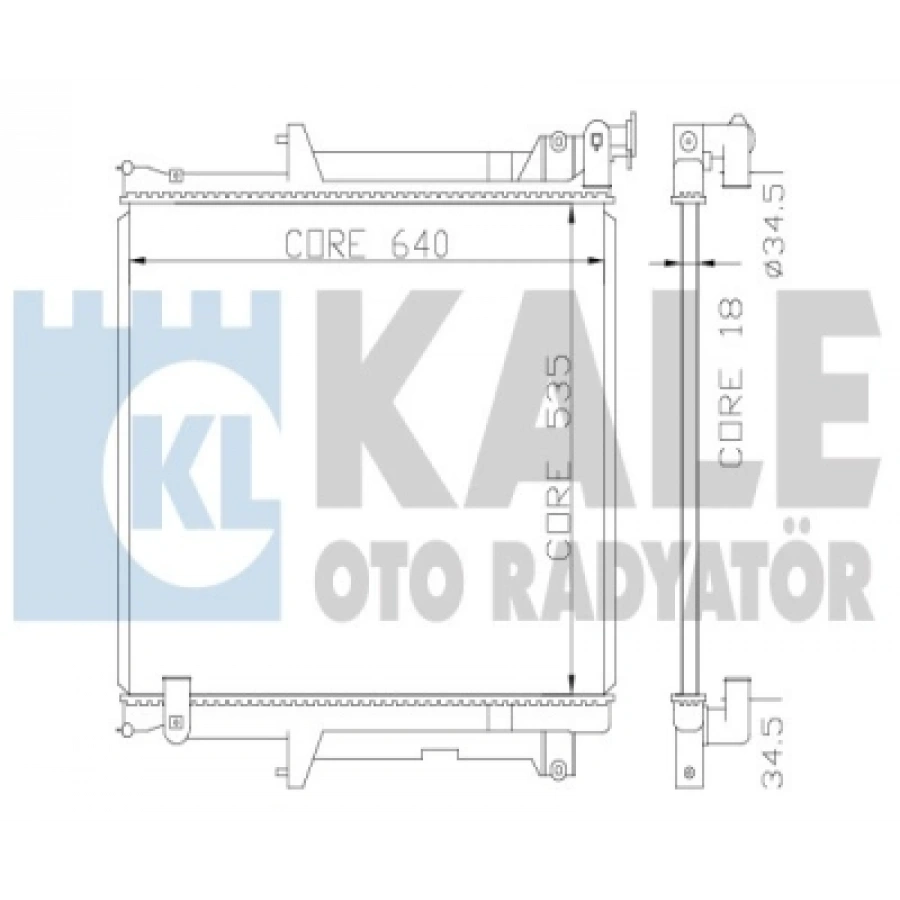 SU RADYATÖRÜ 525X638X16 L200 (KA, KB) 2.5 DI-D 06-13
