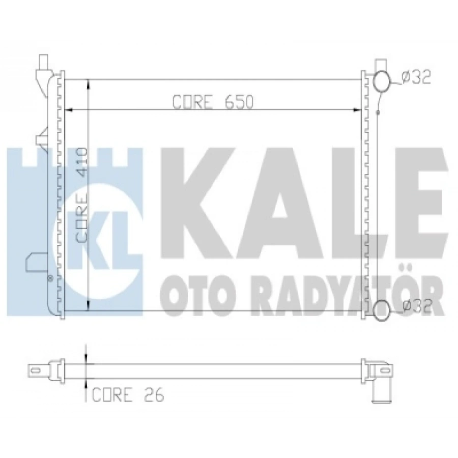 SU RADYATÖRÜ 8MK 376 700-491 (640x415 mm) GOLF5-GOLF6-JETTA-PASSAT-A3 BGU-BSE-BLF-BLP 1,6-1,6 FSI 04-