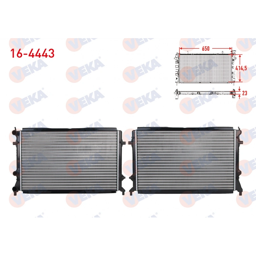 SU RADYATÖRÜ 8MK 376 733-664 JETTA CFNA-CRLA-CBPA-CKJA-CBUA-1,6-2,0-2,5 10-