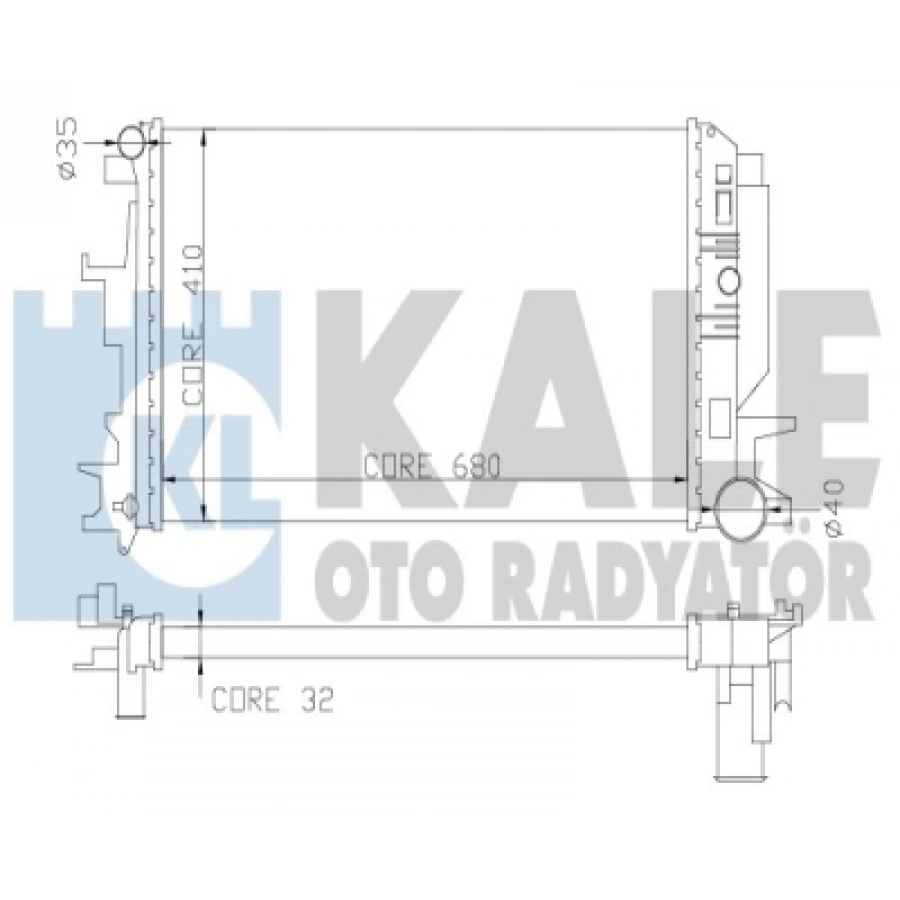 SU RADYATÖRÜ 8MK 376 735-331 (680x388 mm) CRAFTER BJK-BJM-CKTB-CKUB 2,0 TDI-2,5 TDI 06-