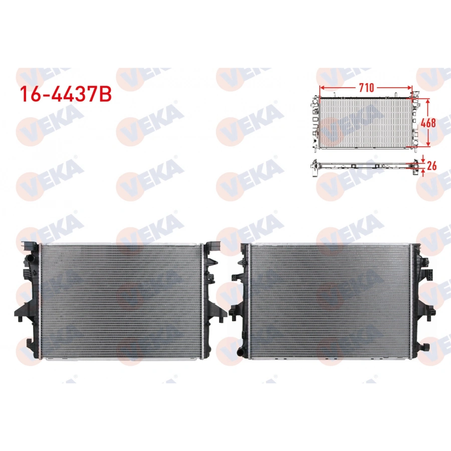 SU RADYATÖRÜ 8MK376787751 (710X502X28 MM) T5,5-T6 CAAA-CAAB-CAAC-CCHA-CFCA-CXHA 2,0 TDI 10-