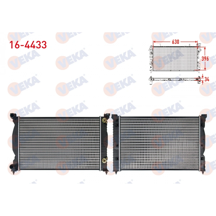 SU RADYATÖRÜ A4 ALZ-BFB-ALT-BLB-BRE 1,6-1,8 T-2,0 TDI 00-08