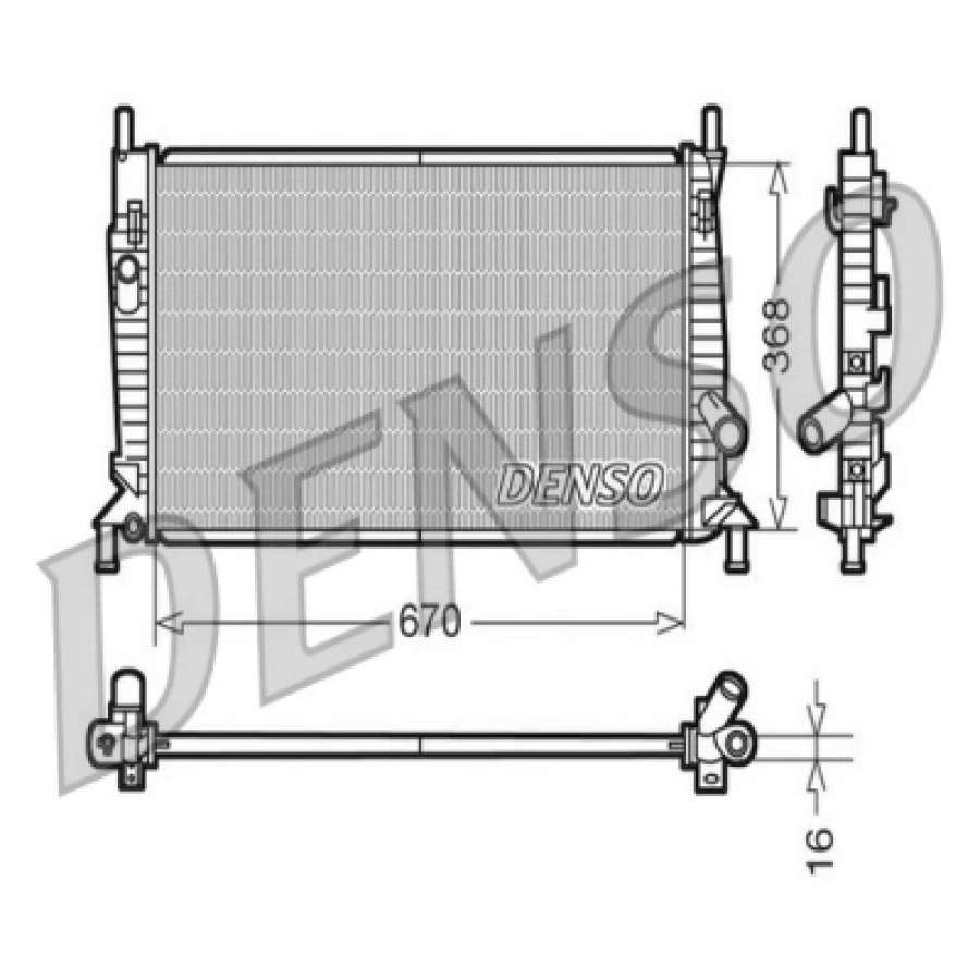 SU RADYATÖRÜ BRAZING / 3M5H 8005 RK/ME3M5H 8005 TL FOCUS/C-MAX/MAZDA 3 (BK) 03-08 1.6/TDCI/BENZINLI 99-04