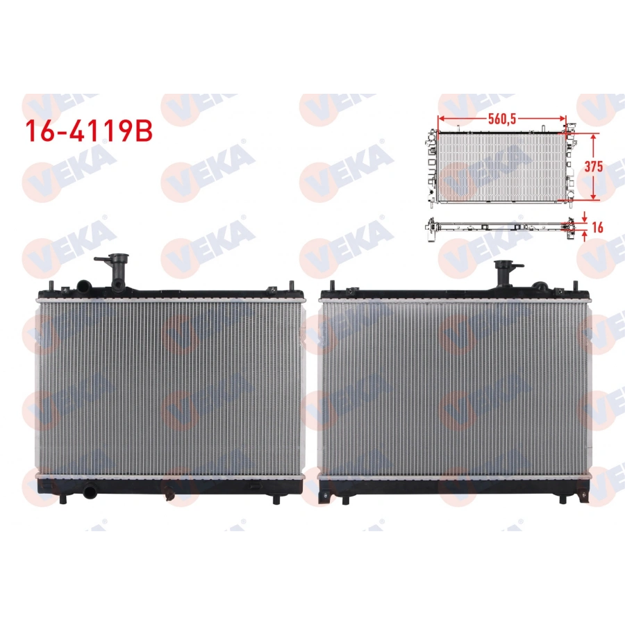 SU RADYATORU BRAZING (5.5mm fin) SUZUKI SWIFT V 1.2 2017-