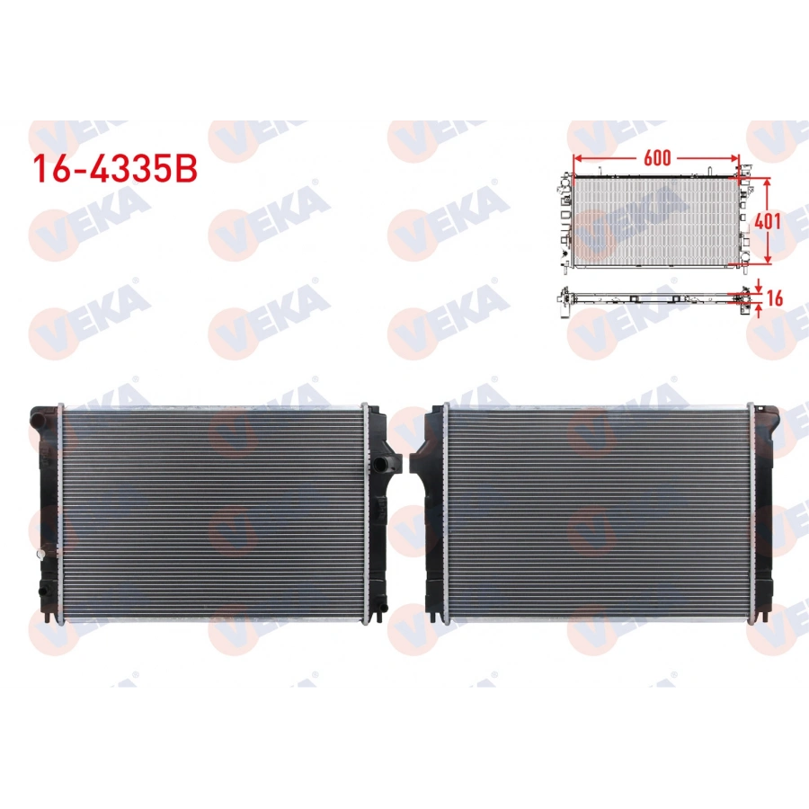 SU RADYATORU BRAZING (5mm FIN) TOYOTA YARIS (P13) 1.5i A-T AC+/- 2011-