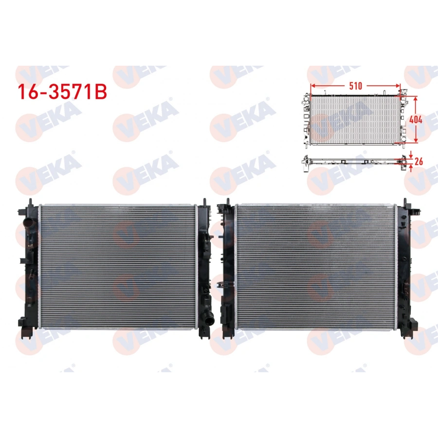 SU RADYATORU BRAZING (5mmfin) DACIA DUSTER 1.5 DCI M-T 2017-