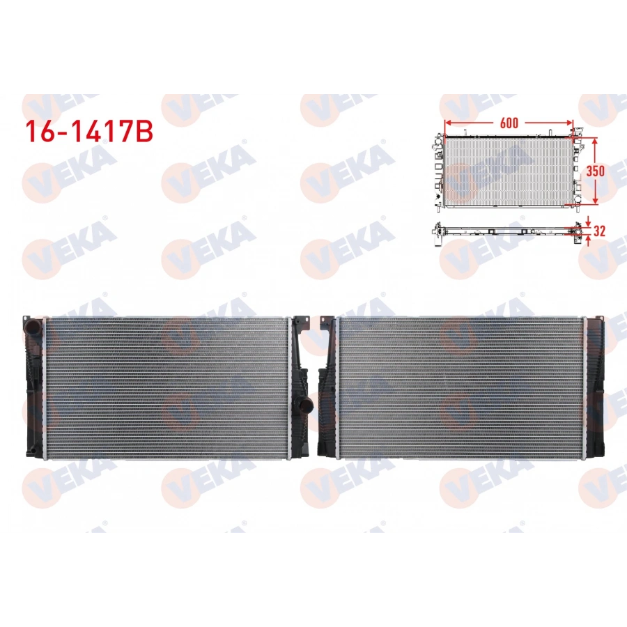 SU RADYATORU BRAZING 6mm FIN BMW 5 SERISI (F10) 520 i A-T/M-T 2010-