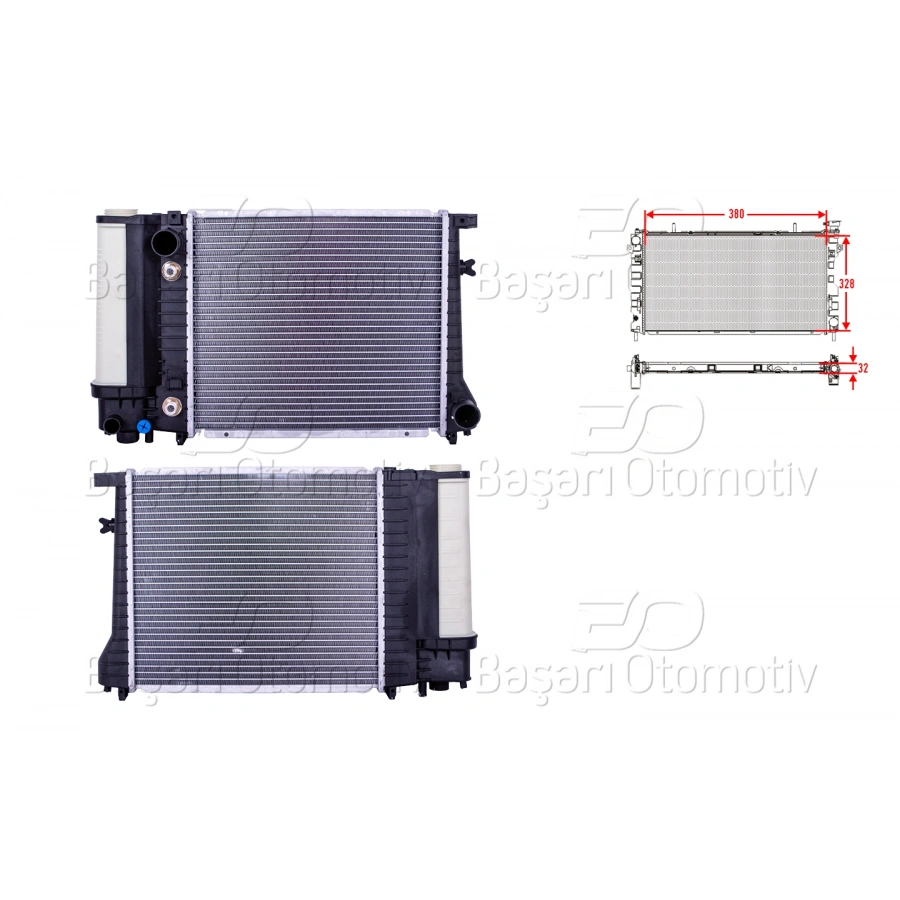 SU RADYATORU BRAZING AT 380X328X32 BMW 3 SERISI E30 M40 87-94