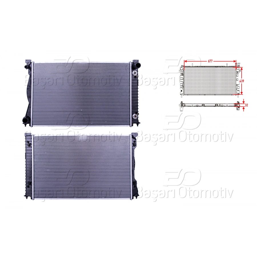 SU RADYATORU BRAZING AT 677X439X32 MM AUDI A6 2.7 TDI 04>