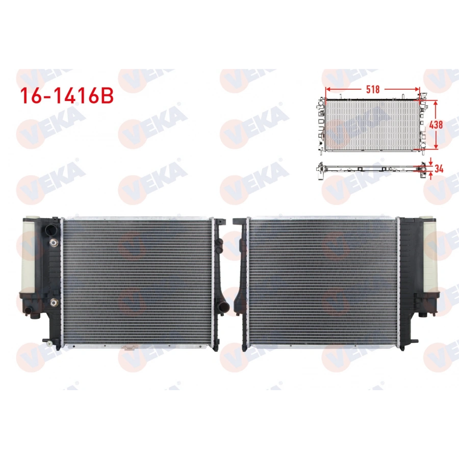 SU RADYATORU BRAZING BMW 5 SERISI (E39) 520 i A-T AC+/- 1995-2003