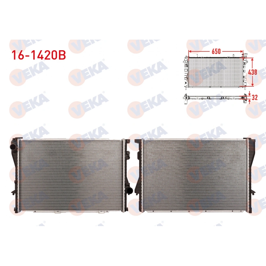 SU RADYATORU BRAZING BMW 5 SERISI (E39) 520i - 523i - 528i - 535i - 540i A-T/M-T 1995-2003/ BMW 7 SERISI (E38) 728i - 730i - 740i - 750i A-T/M-T 1994-2001