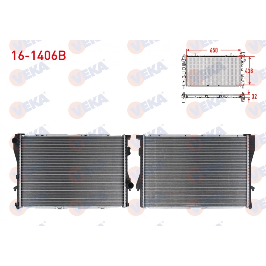 SU RADYATORU BRAZING BMW 520I 2.0I E39 A-T/M-T 1998-2000