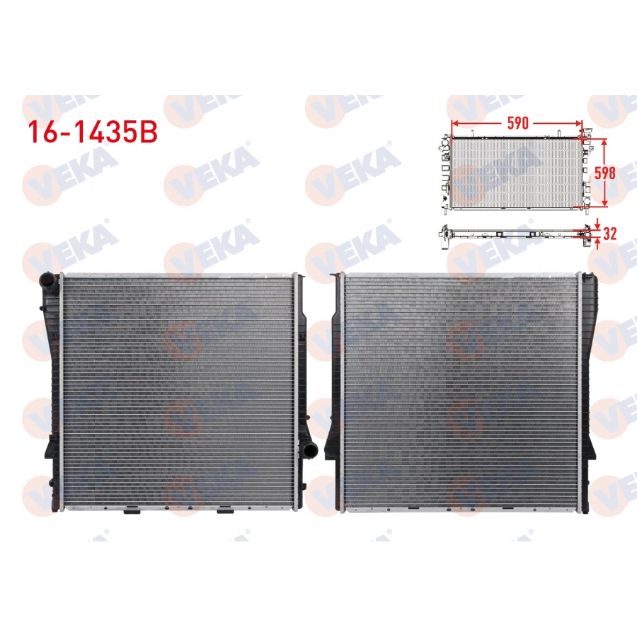 SU RADYATORU BRAZING BMW X5 (E53) 3.0 D - 3.0i A-T - 4.4i A-T/M-T 2000-2007