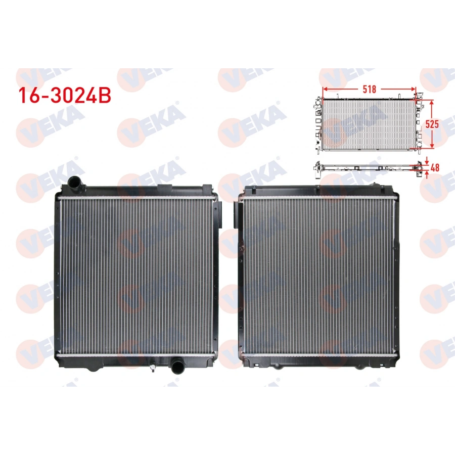 SU RADYATORU BRAZING BRAKETLI MITSUBISHI PRESTIJ DELUXE 3.0 D 2005-2011