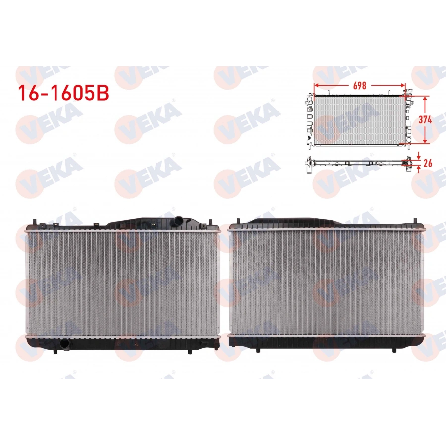 SU RADYATORU BRAZING CHEVROLET EVANDA (V200) 2.0i M-T 2003-2006