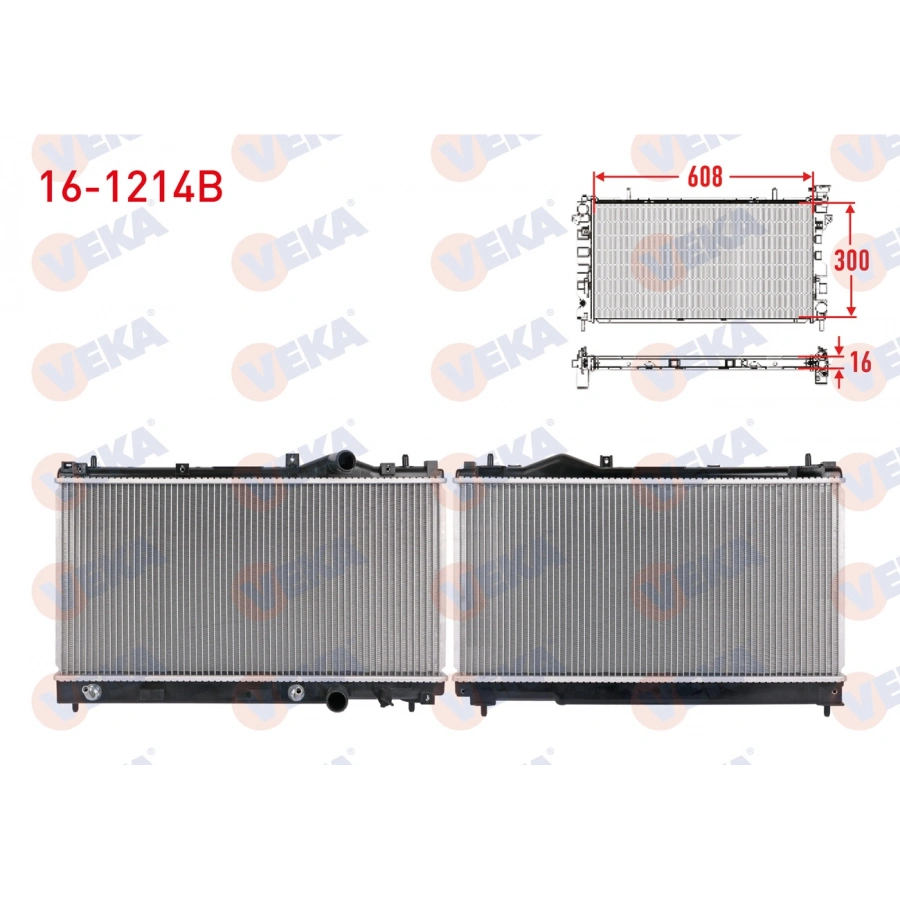 SU RADYATORU BRAZING CHRYSLER NEON 2.0 16V 1995-1998 A-T/M-T