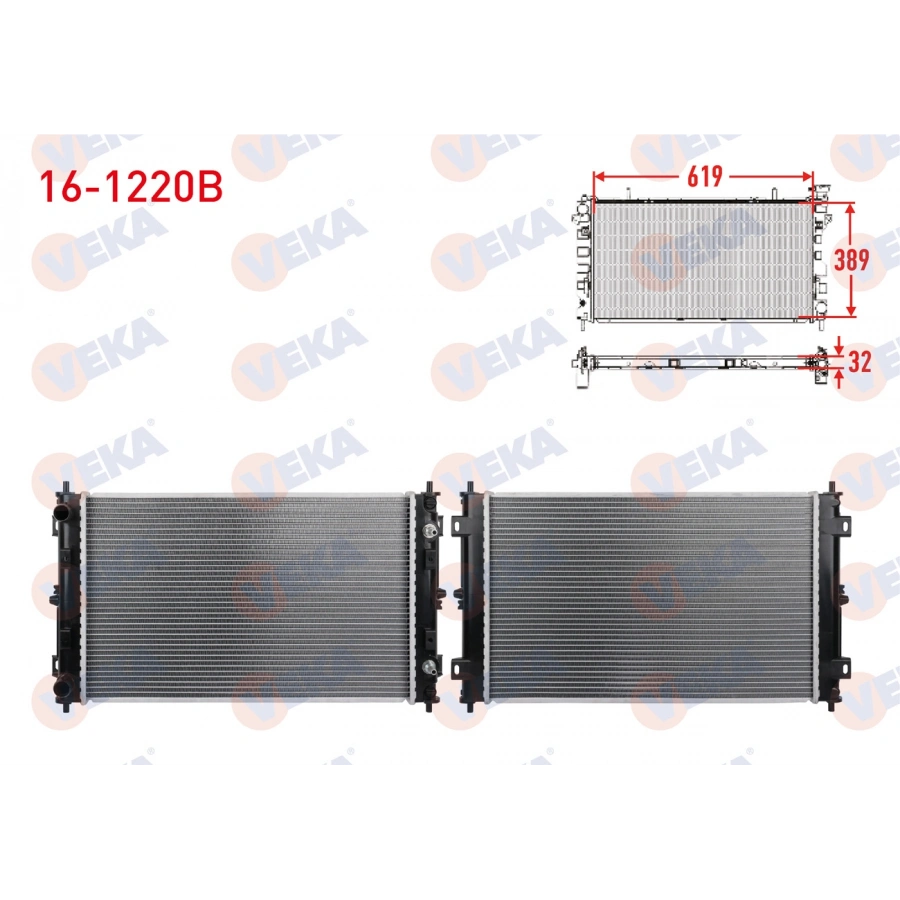 SU RADYATORU BRAZING CHRYSLER STRATUS CABRIO (JA) 2.0, 2.5 1995-2001 A-T