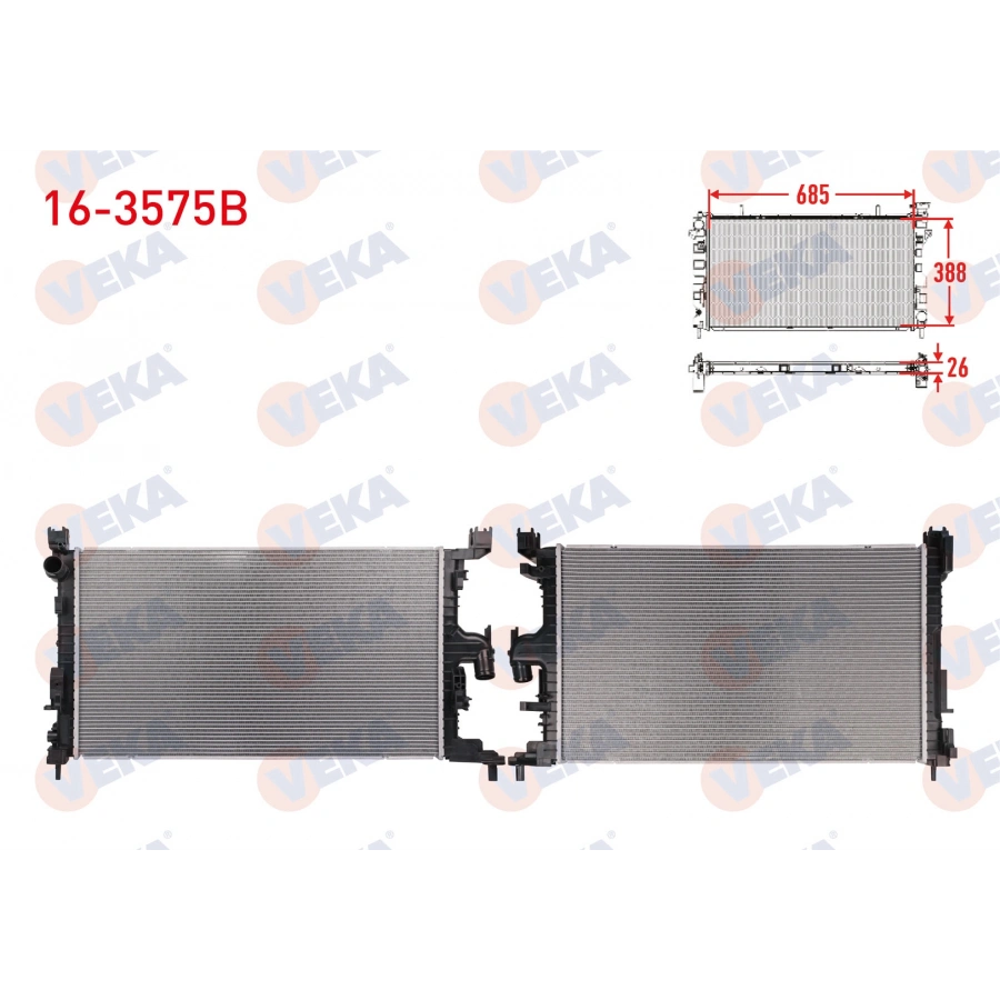 SU RADYATORU BRAZING DACIA DUSTER (XJD) 1.5 BLUE DCI 2021-
