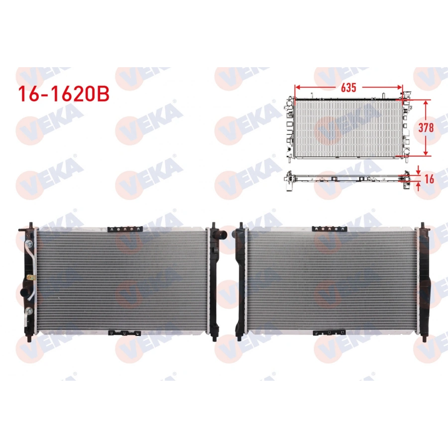 SU RADYATORU BRAZING DAEWOO LANOS 1.3, 1.5, 1.6 1997-