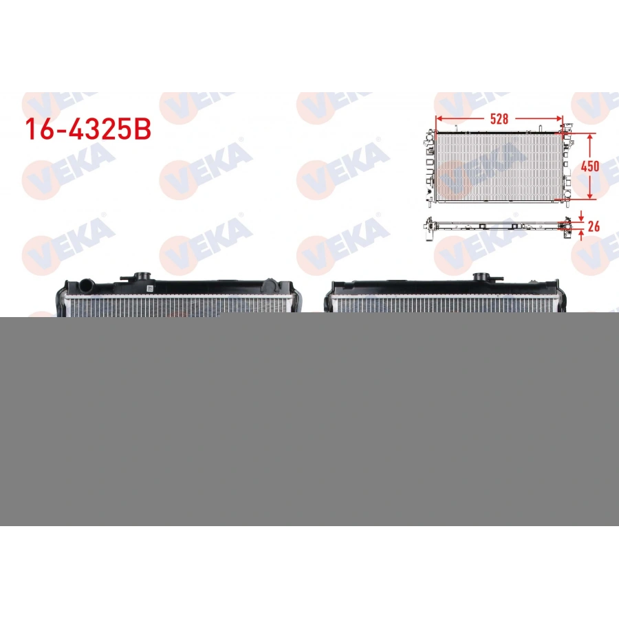 SU RADYATORU BRAZING DUZ CIKIS TOYOTA HI-LUX PICK UP (_N_) 2.4 D M-T 1983-2005