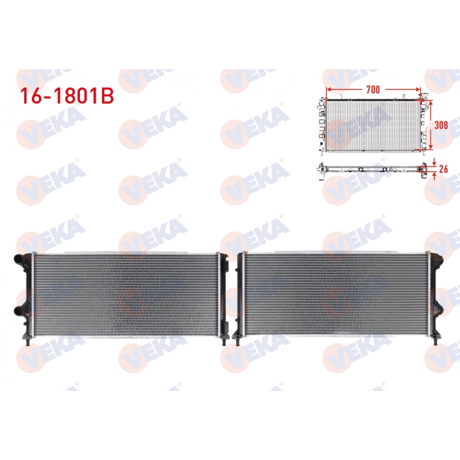 SU RADYATORU BRAZING FIAT DOBLO 1.3 MJT - 1.9 MJT M-T 2001-2010