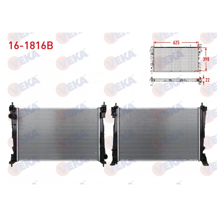 SU RADYATORU BRAZING FIAT DOBLO (152,263) 1.3 MJT, 1.6 CDTi EURO 6 M-T 2010-