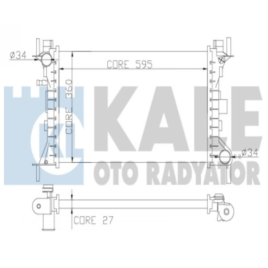 SU RADYATÖRÜ BRAZING FOCUS 2,0 ZETEC-E 98-04