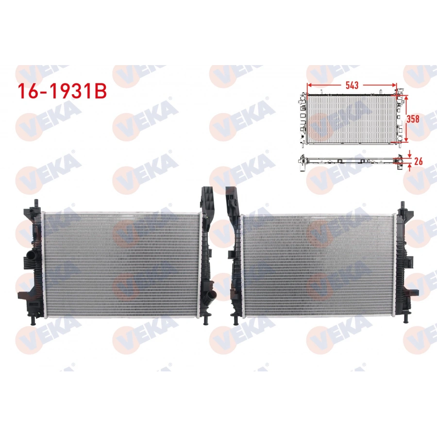 SU RADYATORU BRAZING FORD FOCUS III 1.0 ECOBOOST M-T AC+/- 2011-2015