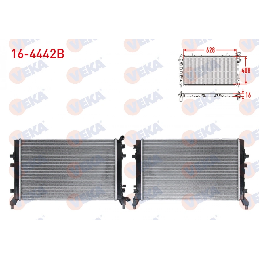 SU RADYATÖRÜ BRAZING GOLF5-GOLF6-JETTA-PASSAT-A3-LEON CAXA-CBZA-CBZB 1,2 TSI-1,4 TSI 04-