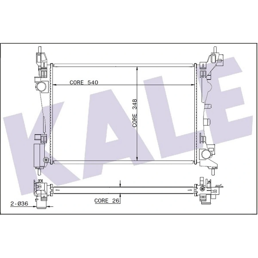 SU RADYATÖRÜ BRAZING G.PUNTO/EVO 1,2-1,4 05-