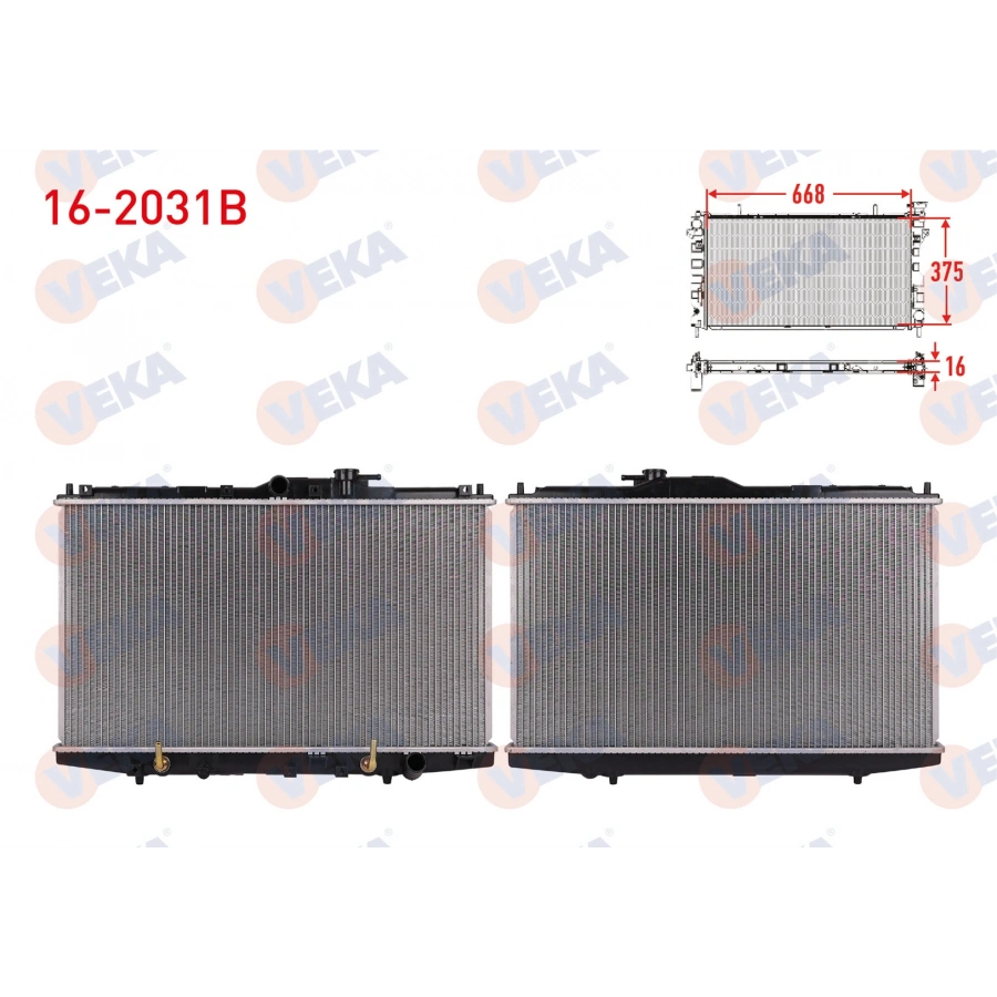 SU RADYATORU BRAZING HONDA ACCORD VI (CG,CK) 2.0i 16v A-T/M-T 1997-2003