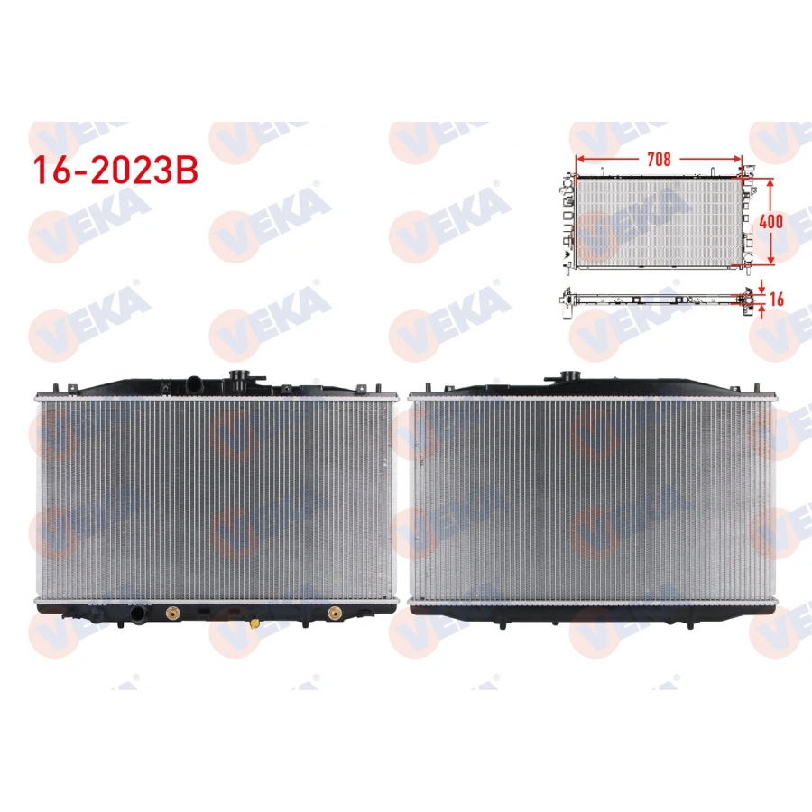 SU RADYATORU BRAZING HONDA ACCORD VII (CL) 2.4 A-T/M-T AC+/- 2003-2008