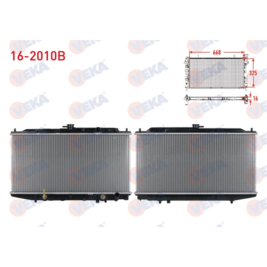 SU RADYATORU BRAZING HONDA CIVIC 1.5 A-T AC +/- 1988-1991
