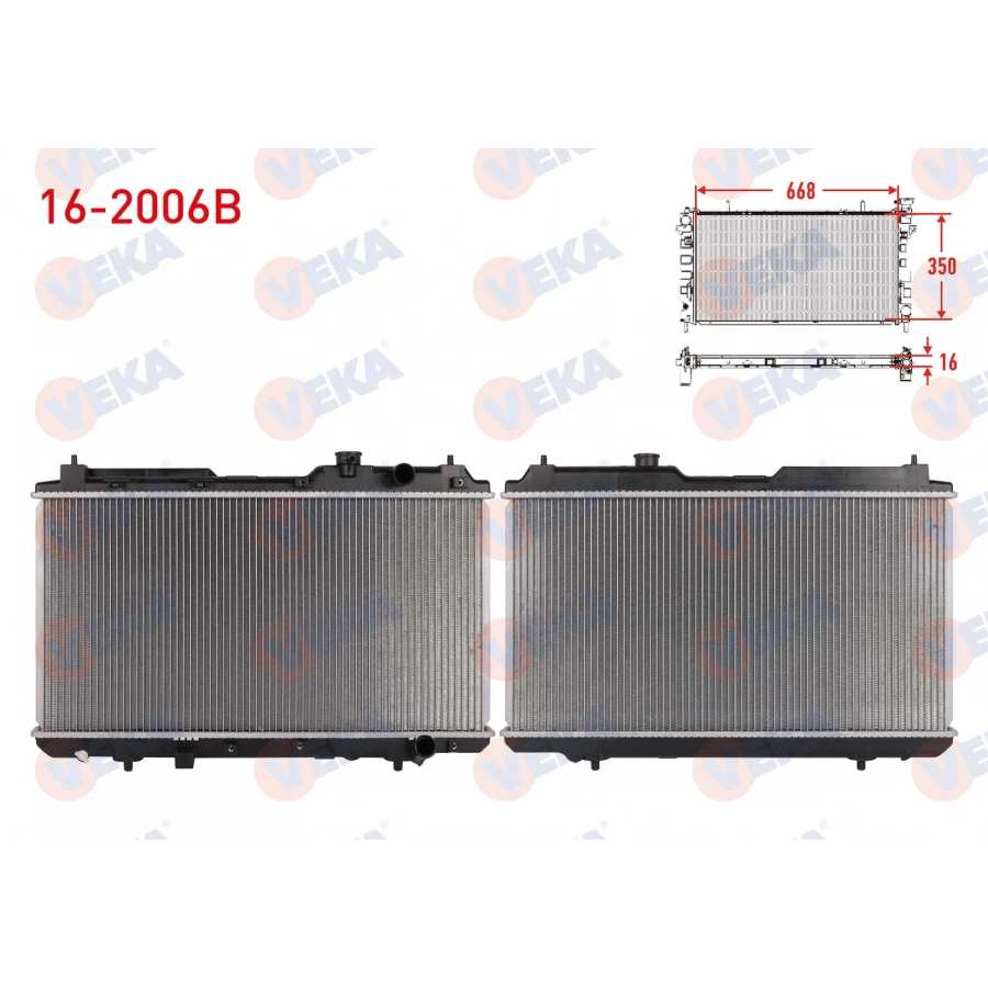 SU RADYATORU BRAZING HONDA CR-V I 2.0i 16v M-T 1995-2002