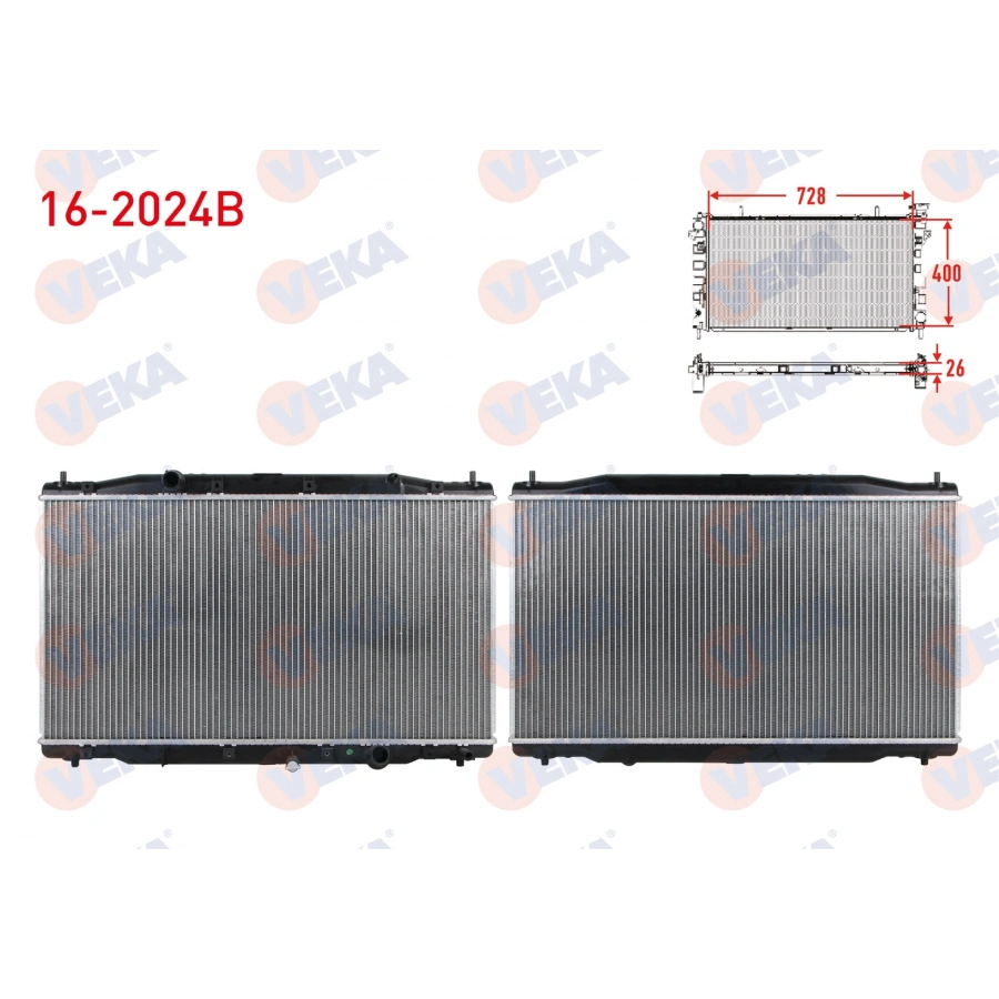 SU RADYATORU BRAZING HONDA CR-V III 2.2i CTDI M-T AC+/- 2006-2012