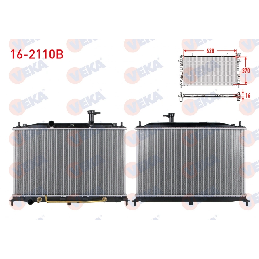 SU RADYATORU BRAZING HYUNDAI ACCENT ERA 1.4i 16v A-T 2006-2012