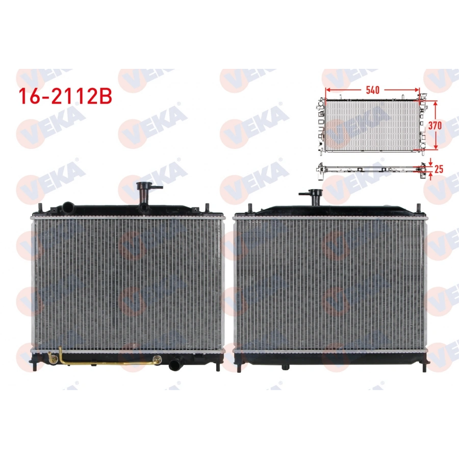 SU RADYATORU BRAZING HYUNDAI ACCENT ERA 1.5 CRDI A-T 2006-2012