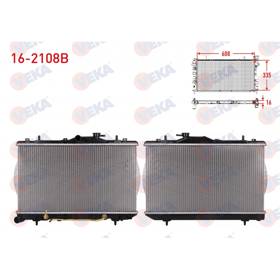 SU RADYATORU BRAZING HYUNDAI ACCENT I (X-3) 1.3i A-T 1994-2000
