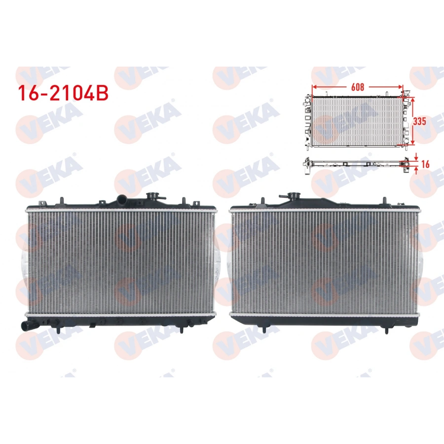 SU RADYATORU BRAZING HYUNDAI ACCENT I (X-3) 1.3i A-T 1994-2000