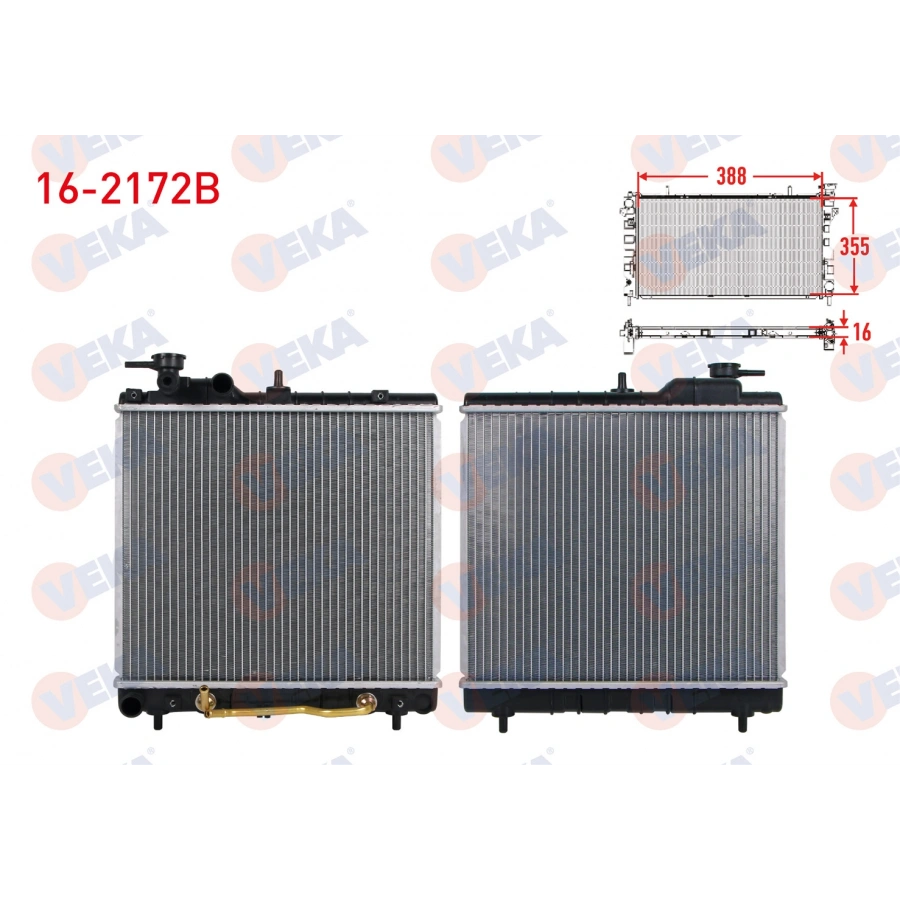 SU RADYATORU BRAZING HYUNDAI ATOS (MX) 1.0i A-T 1998-2005