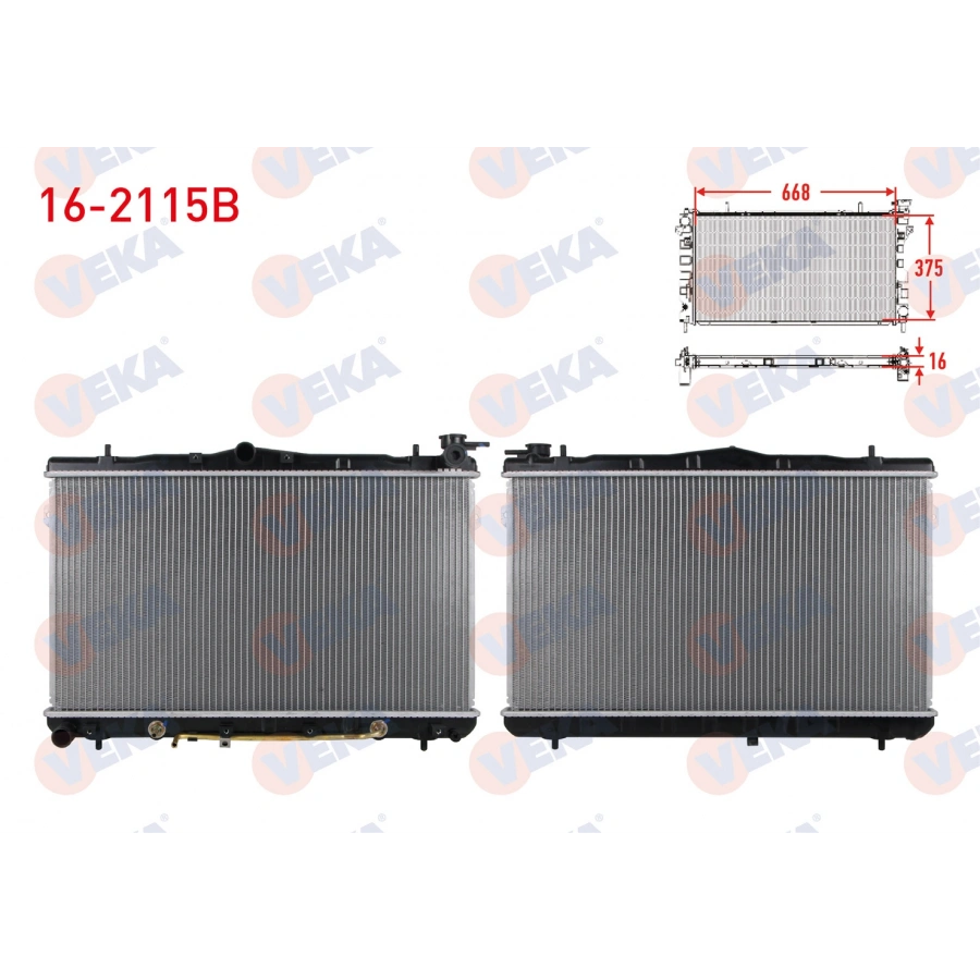 SU RADYATORU BRAZING HYUNDAI ELANTRA 1.6i A-T 1995-2000