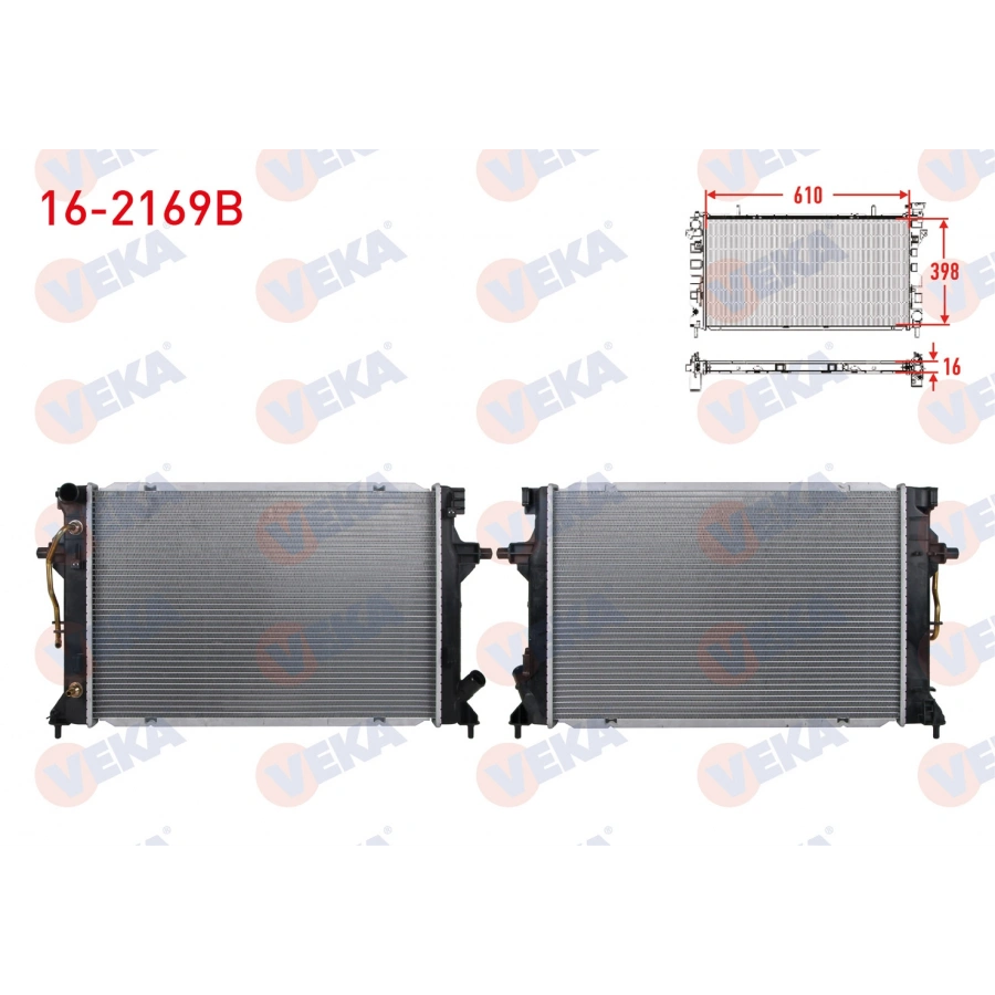 SU RADYATORU BRAZING HYUNDAI ELANTRA VI 1.6 - 2.0 A-T 2015-